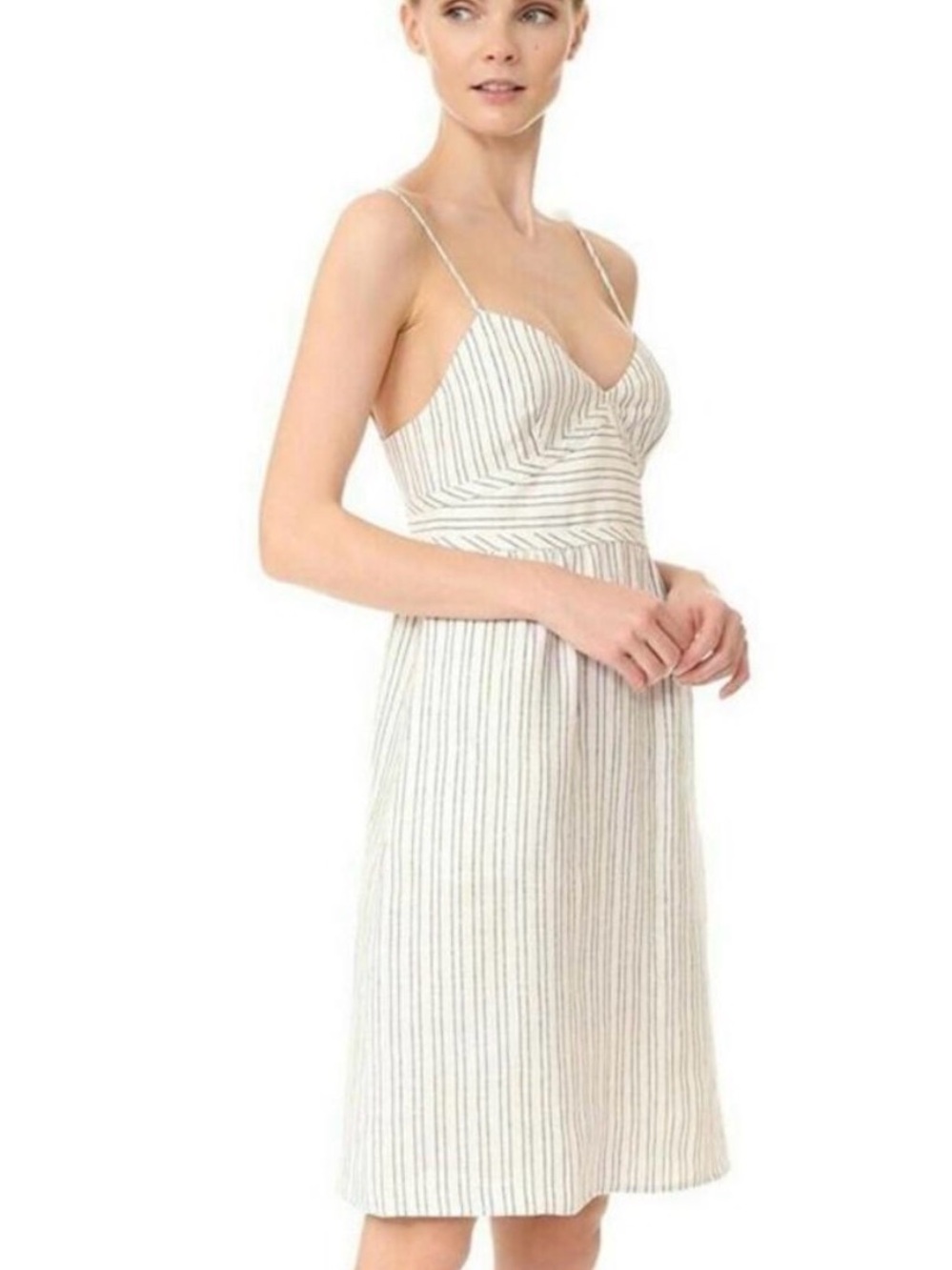 Theory • Melaena B Narrow Stripe Linen Dress • SZ 4 • Retail $325